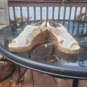 - So size 7.5 tan wedges